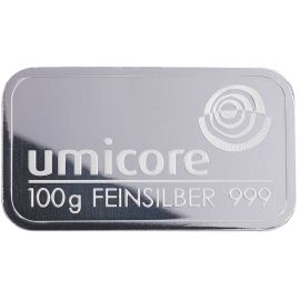 Lingot d'Argent 100g - Pur à 999,99% - Certificat d'Authenticité