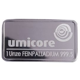Lingot Palladium 1 Once (31,1 g) - Pur à 999,99% - Certificat d'Authenticité