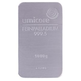 Lingot Palladium 1 Kilo - Pur à 999,99% - Certificat d'Authenticité
