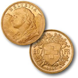 Vreneli 20 Francs Suisse en Or