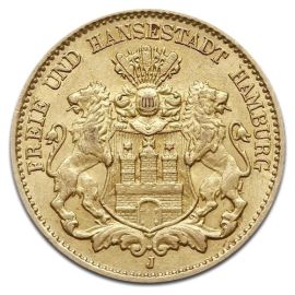 10 Mark Or Allemand - Hambourg - 3,58 g - Allemagne