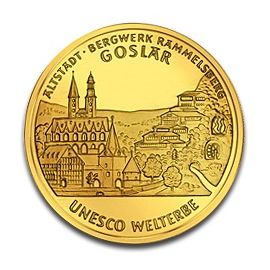 100 Euro Allemagne UNESCO Patrimoine Mondial Goslar en Or - 15,5517 g - Allemagne