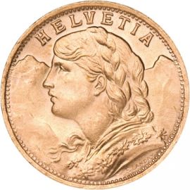 20 Francs Suisse Or - Croix Suisse - Suisse