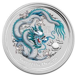 Lunar II Dragon Blanc ANA Exposition Spécial en Argent - 31,1 g (1 Oz) - Australie