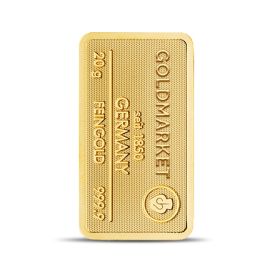Lingot Or 20g - Pur à 999,99% - Certificat d'Authenticité