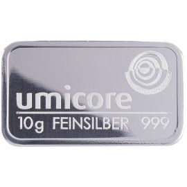 Lingot Argent 10g - Pur à 999,99% - Certificat d'Authenticité