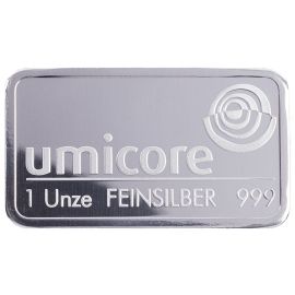 Lingot Argent 1 Once (31,10 g) - Pur à 999,99% - Certificat d'Authenticité