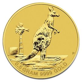 0,5 Grammes Kangourou Australien "Mini Roo" en Or - 0,5 g - Australie