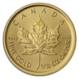 Maple Leaf en Or - 3,11 g (1/10 Oz) - Canada Face