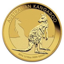 Nugget Kangourou en Or - 3,1035 g (1/10 Oz) - Australie Face