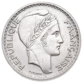10 Francs Turin - Argent - 1891 à 1968