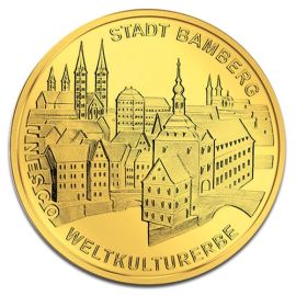 100 Euro Allemagne Vielle Ville de Bamberg en Or - 15,5517 g - Allemagne Face