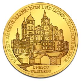 100 Euro Allemagne UNESCO Patrimoine Mondial Treves en Or - 15,5517 g - Allemagne Face