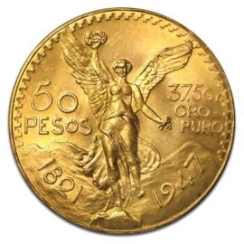 Centenario 50 Pesos Mexicains Pièce d'or en Or - 37,5 g - Mexique Face