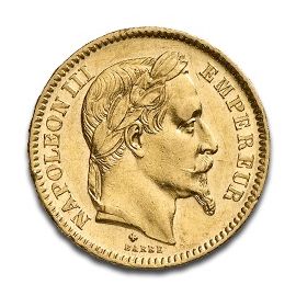 Pièce d'or 20 Francs - Napoléon III tête laurée en Or - 5,8064 g - France Face