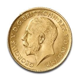 Souverain George V Pièce d'or en Or - 7,32 g - Royaume-Uni Face