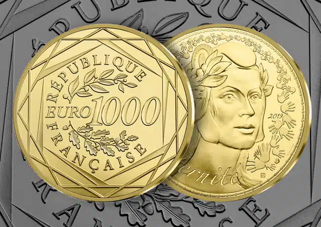 Quelles sont les pièces en euros qui ont de la valeur ? 1 Pièce 1000 Euros Or