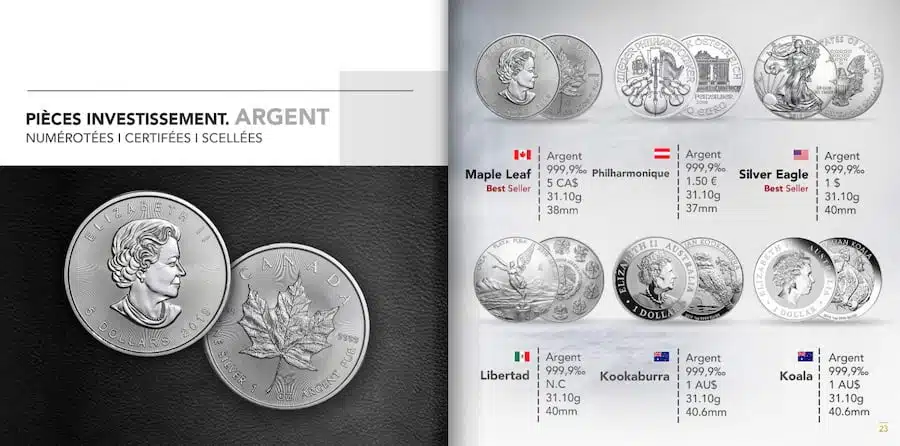 Dans quelle pièce d’argent une once moderne investir ? 1 Once moderne d'argent