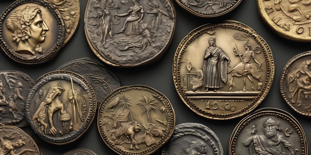 ancient coins with historical background