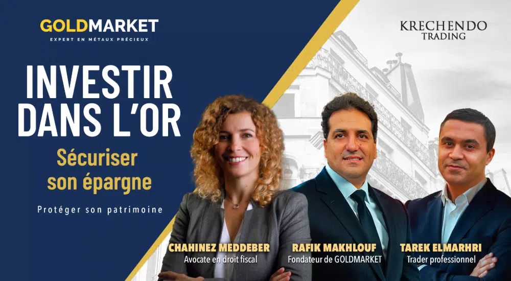 Conférence en ligne: investir dans l’Or et protéger votre patrimoine 1 Conférence en ligne - Investir dans l'Or - Rafik MAKHLOUF