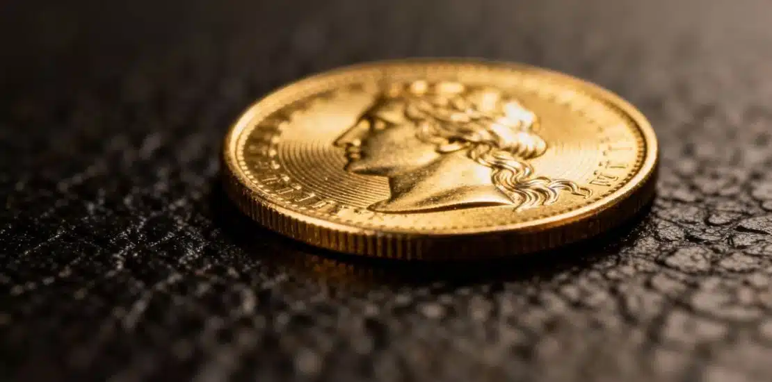 How is the value of a collectible gold coin determined?