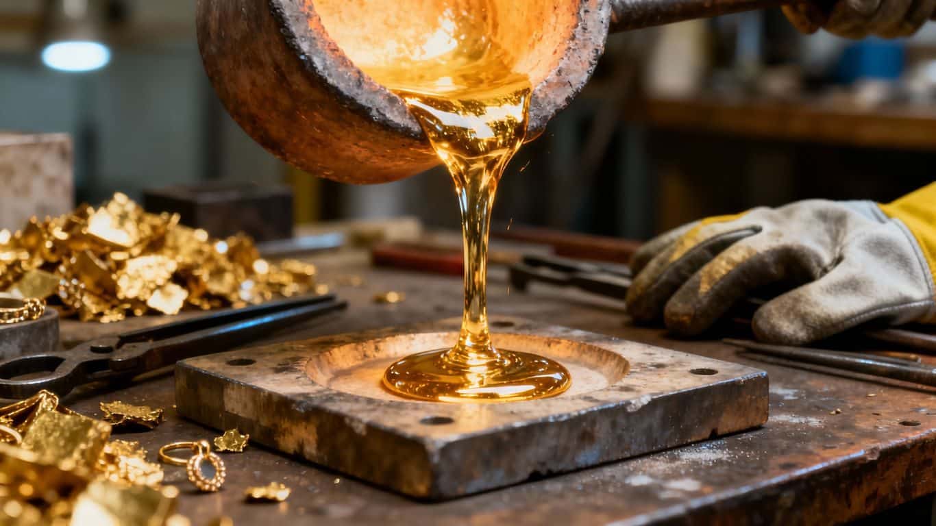 Edelmetaal Gieten Grafiet Gietmal – 2 Stuks Lingot Mallen Voor Het Gieten Van Goud, Zilver, Koper & Andere Metalen Goud Zilver Gieten Smeltkroes 3.1 Inch Metaalbewerking