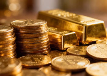 Pile d'or et de lingots