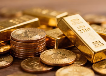 Pièces d'or et lingots, symbole de richesse et d'héritage.