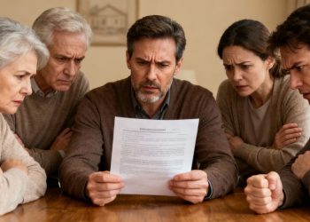 Famille en conflit autour d'un héritage.