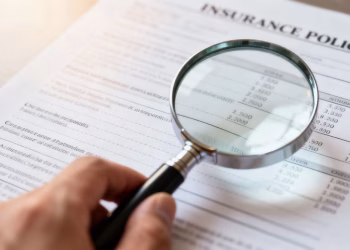 Loupe sur document financier