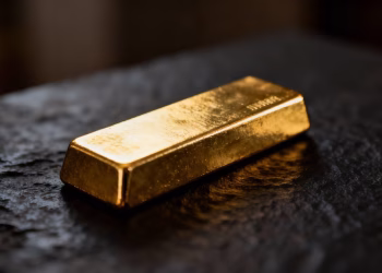 Barre d'or comme garantie pour les prêts internationaux.