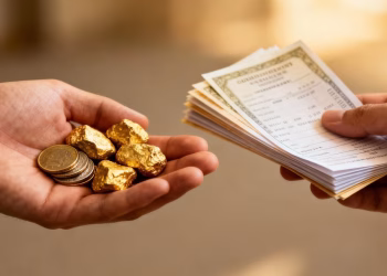 Documents pour prime de vente d'or