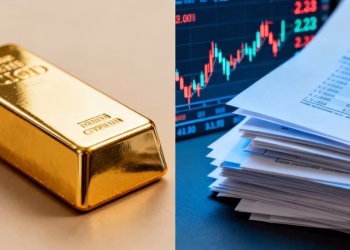 Or physique contre or papier : une comparaison visuelle.