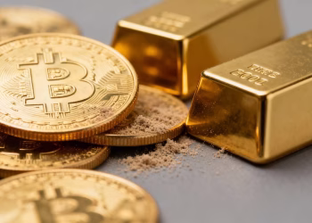 Pièces d'or numismatiques et d'investissement côte à côte.