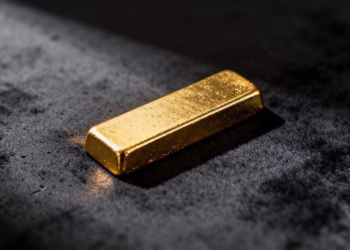 Barre d'or comme valeur refuge en temps de crise.