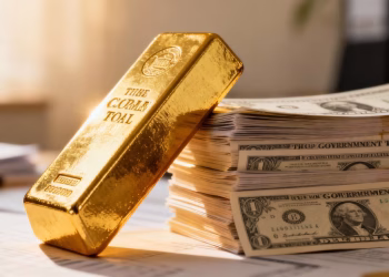 Lingot d'or et obligations pour la retraite.