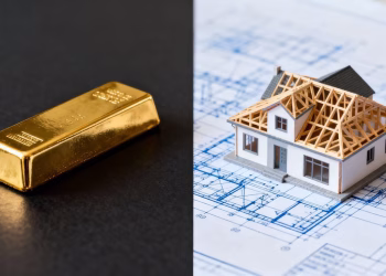 Or et immobilier, comparaison pour la protection du patrimoine.