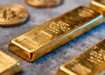Poinçons d'or d'investissement français sur des lingots et pièces.