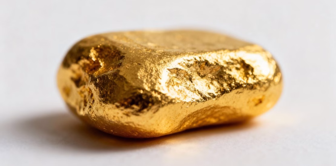 Un gramme d'or pur brillant.