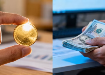 Pièce d'or contre billets de banque : risques et opportunités.