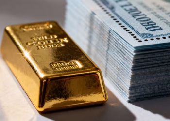 Barre d'or et obligations à haut rendement.