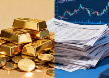 Or physique contre or papier, un choix d'investissement.