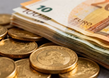 Pièces d'or et billets d'euros, avenir de l'épargne française.