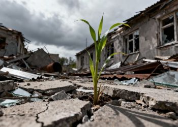 Maison détruite par une catastrophe naturelle.
