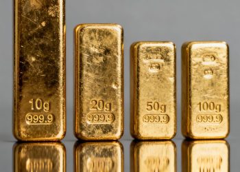 Lingotins d'or de 10g, 20g, 50g et 100g