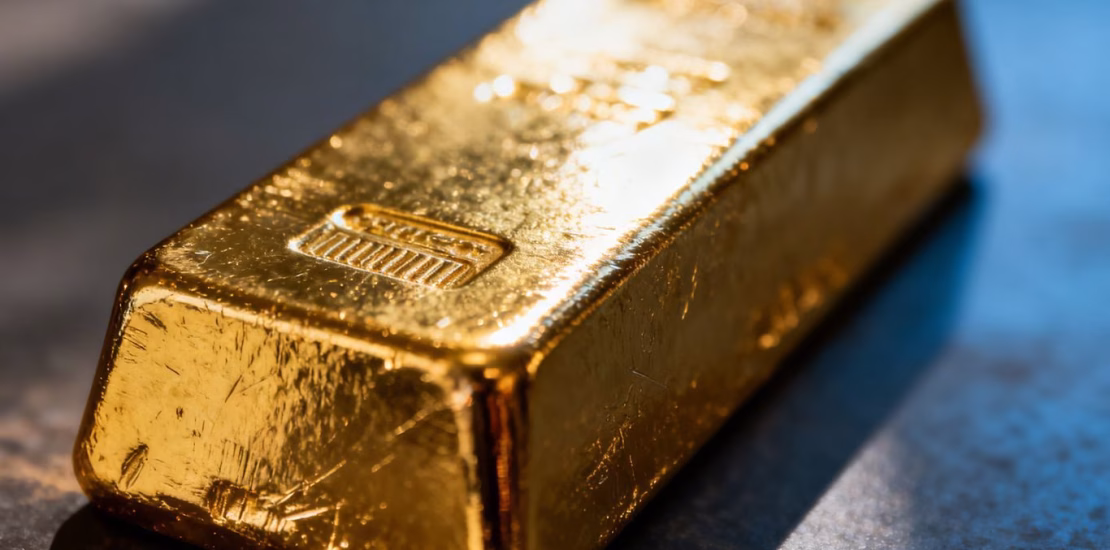 Lingot d'or brillant