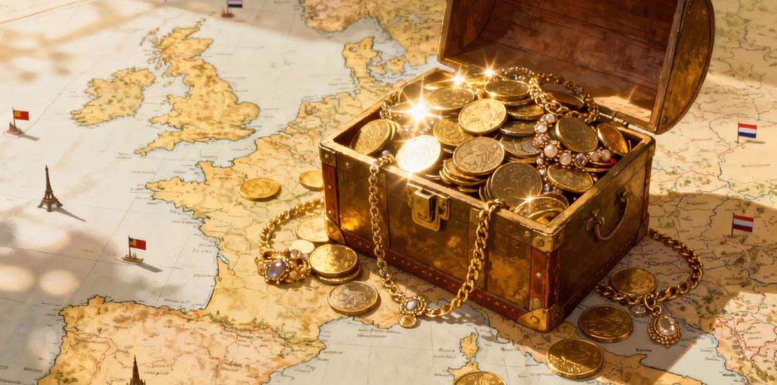 Héritage d'or en France et comparaison internationale.