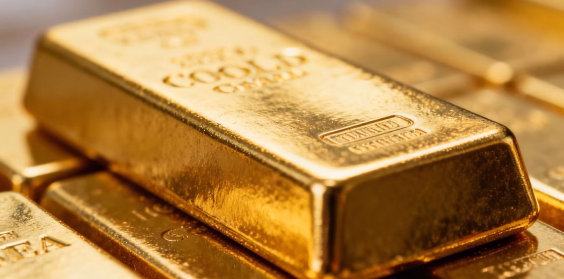 سبيكة من الذهب الخالص عيار 24، رمز للثروة.