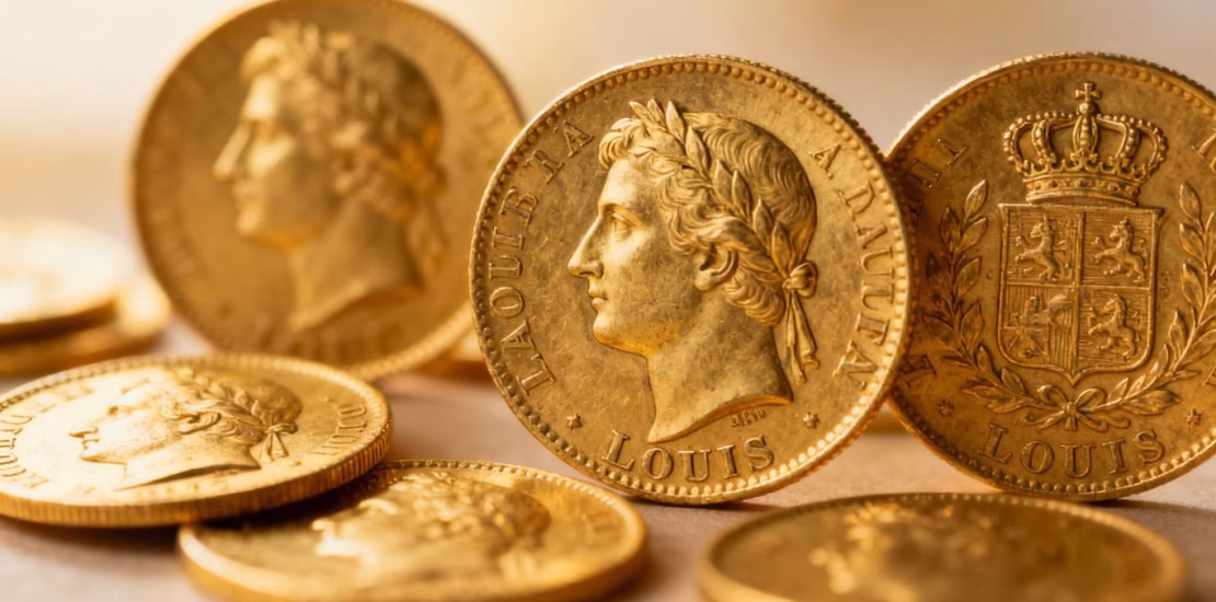 Collection de pièces d'or Louis d'or