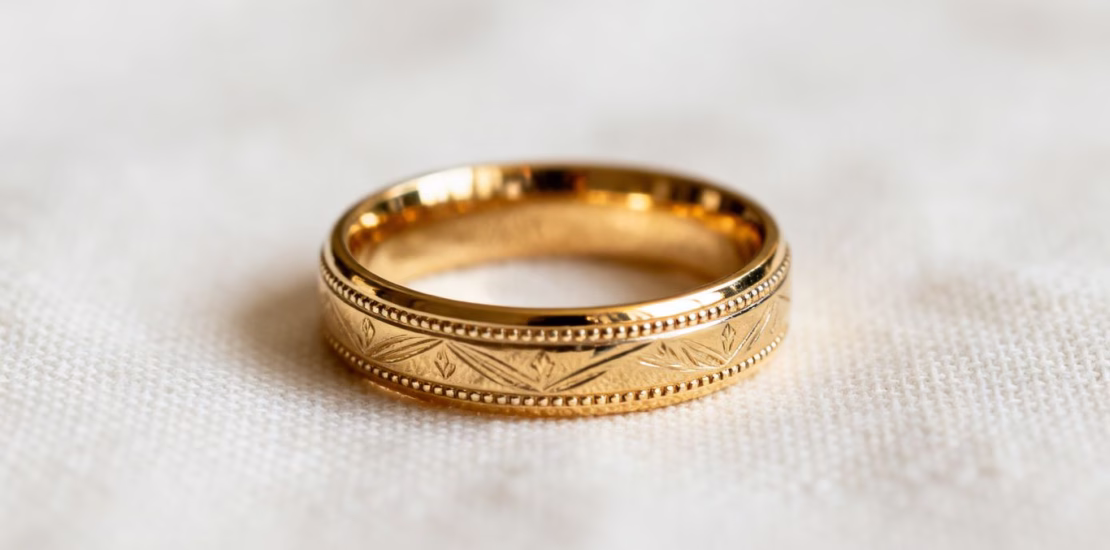 Bague de mariage en or